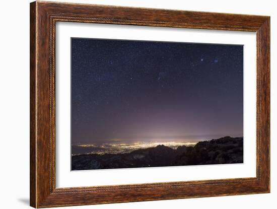 View from Mount Lemmon Overlooking the City of Tucson, Arizona-null-Framed Photographic Print