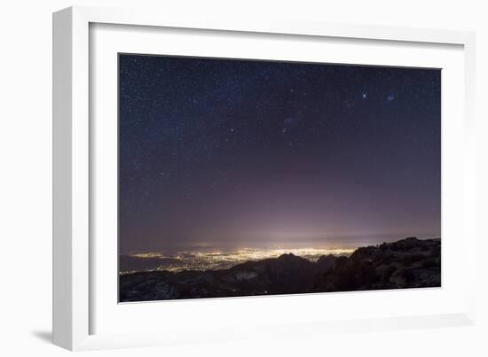 View from Mount Lemmon Overlooking the City of Tucson, Arizona-null-Framed Photographic Print