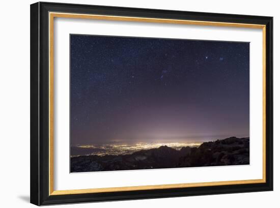 View from Mount Lemmon Overlooking the City of Tucson, Arizona-null-Framed Photographic Print