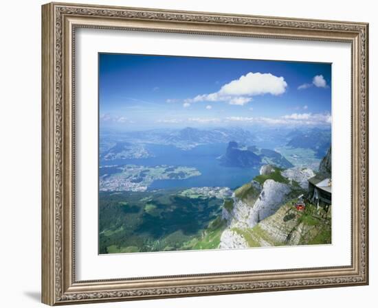 View from Mount Pilatus Over Lake Lucerne, Switzerland-Simon Harris-Framed Photographic Print