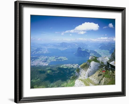 View from Mount Pilatus Over Lake Lucerne, Switzerland-Simon Harris-Framed Photographic Print