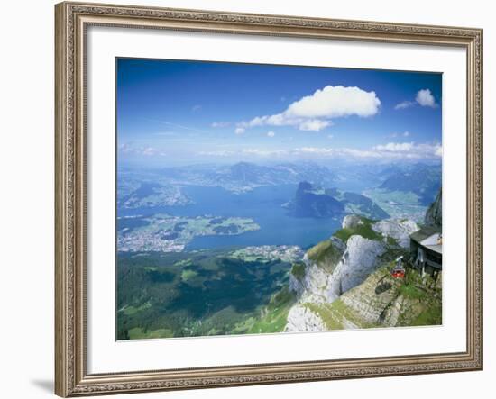 View from Mount Pilatus Over Lake Lucerne, Switzerland-Simon Harris-Framed Photographic Print