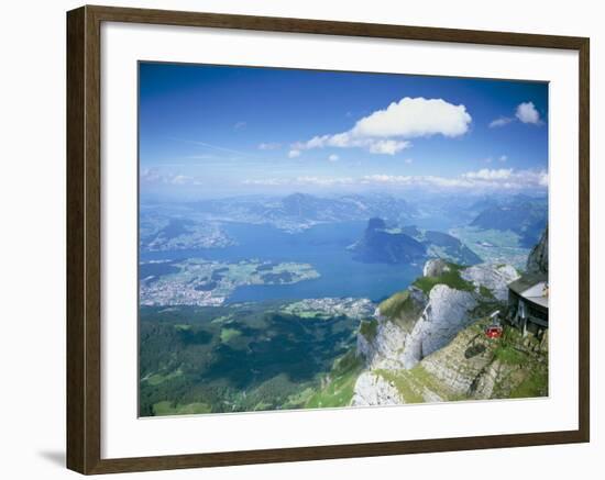 View from Mount Pilatus Over Lake Lucerne, Switzerland-Simon Harris-Framed Photographic Print