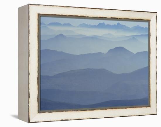 View from Mount Ventoux Looking Towards the Alps, Rhone Alpes, France, Europe-Charles Bowman-Framed Premier Image Canvas