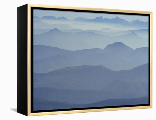 View from Mount Ventoux Looking Towards the Alps, Rhone Alpes, France, Europe-Charles Bowman-Framed Premier Image Canvas