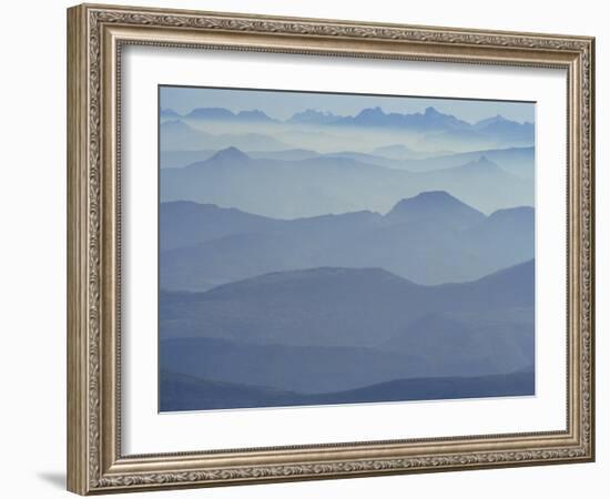 View from Mount Ventoux Looking Towards the Alps, Rhone Alpes, France, Europe-Charles Bowman-Framed Photographic Print