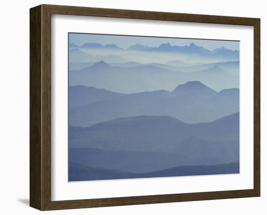 View from Mount Ventoux Looking Towards the Alps, Rhone Alpes, France, Europe-Charles Bowman-Framed Photographic Print