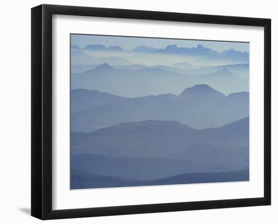 View from Mount Ventoux Looking Towards the Alps, Rhone Alpes, France, Europe-Charles Bowman-Framed Photographic Print