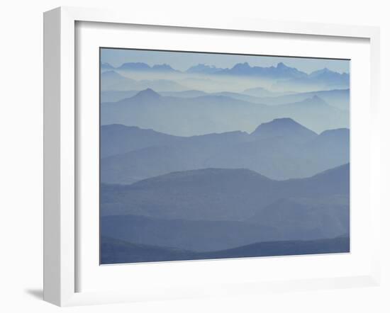 View from Mount Ventoux Looking Towards the Alps, Rhone Alpes, France, Europe-Charles Bowman-Framed Photographic Print