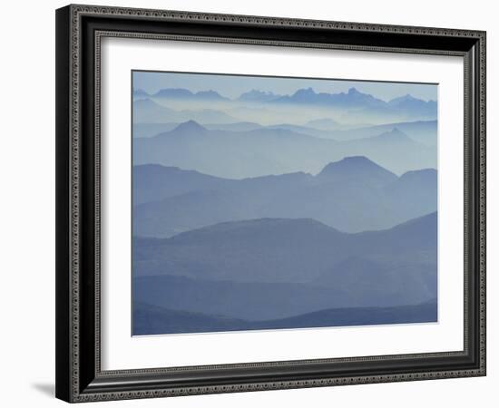 View from Mount Ventoux Looking Towards the Alps, Rhone Alpes, France, Europe-Charles Bowman-Framed Photographic Print