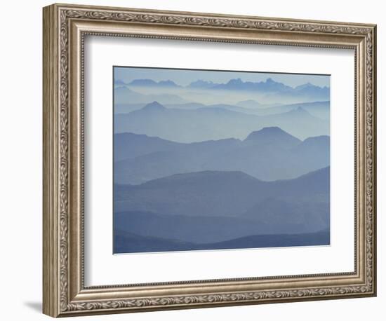 View from Mount Ventoux Looking Towards the Alps, Rhone Alpes, France, Europe-Charles Bowman-Framed Photographic Print