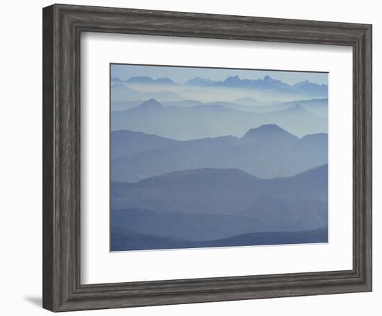 View from Mount Ventoux Looking Towards the Alps, Rhone Alpes, France, Europe-Charles Bowman-Framed Photographic Print