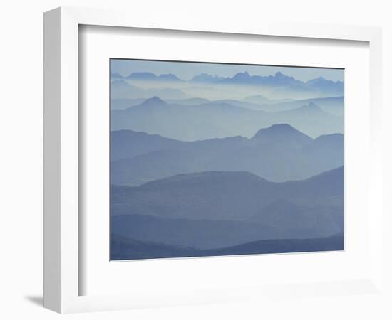 View from Mount Ventoux Looking Towards the Alps, Rhone Alpes, France, Europe-Charles Bowman-Framed Photographic Print