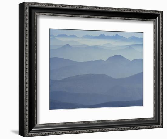 View from Mount Ventoux Looking Towards the Alps, Rhone Alpes, France, Europe-Charles Bowman-Framed Photographic Print