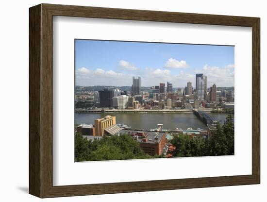 View from Mount Washington, Pittsburgh, Pennsylvania, USA.-Susan Pease-Framed Photographic Print