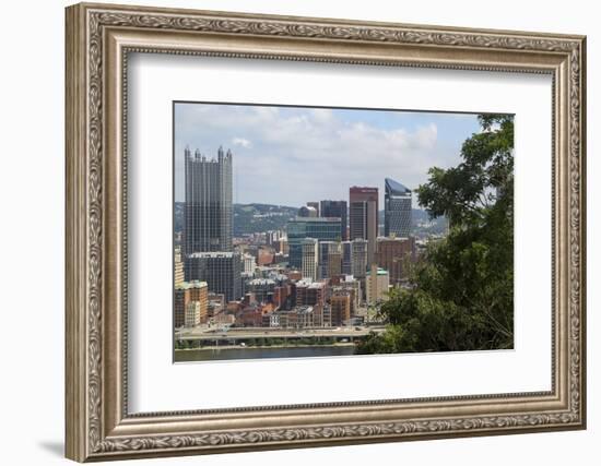 View from Mount Washington, Pittsburgh, Pennsylvania, USA.-Susan Pease-Framed Photographic Print