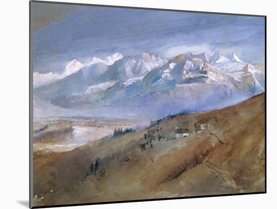 View from My Window at Mornex Where I Stayed a Year, 1862-John Ruskin-Mounted Giclee Print