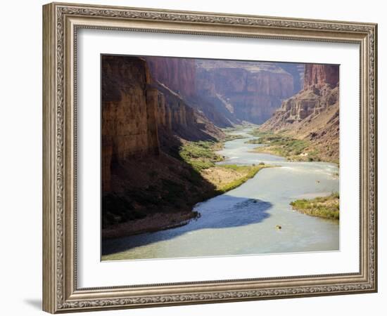 View from Nankoweap Overlook While Rafting the Grand Canyon. Grand Canyon National Park, Az.-Justin Bailie-Framed Photographic Print