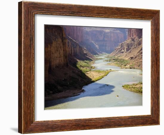 View from Nankoweap Overlook While Rafting the Grand Canyon. Grand Canyon National Park, Az.-Justin Bailie-Framed Photographic Print