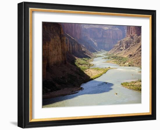 View from Nankoweap Overlook While Rafting the Grand Canyon. Grand Canyon National Park, Az.-Justin Bailie-Framed Photographic Print