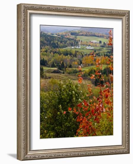 View from NH Route 145 in Stewartstown, New Hampshire, USA-Jerry & Marcy Monkman-Framed Photographic Print