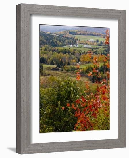 View from NH Route 145 in Stewartstown, New Hampshire, USA-Jerry & Marcy Monkman-Framed Photographic Print