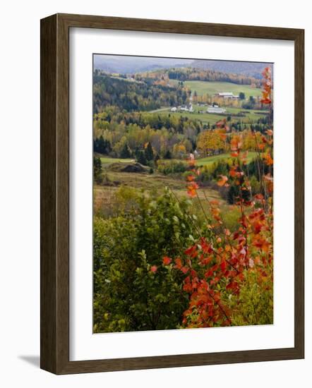 View from NH Route 145 in Stewartstown, New Hampshire, USA-Jerry & Marcy Monkman-Framed Photographic Print