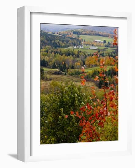 View from NH Route 145 in Stewartstown, New Hampshire, USA-Jerry & Marcy Monkman-Framed Photographic Print