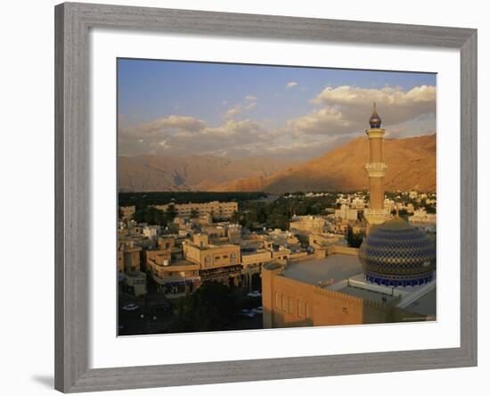 View from Nizwa Fort to Western Hajar Mountains, Nizwa, Oman, Middle East-Ken Gillham-Framed Photographic Print