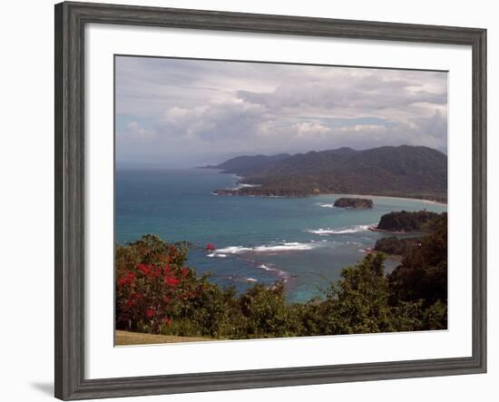 View from Noel Coward's Home, Firefly, Port Maria, Jamaica, West Indies, Caribbean, Central America-Ethel Davies-Framed Photographic Print