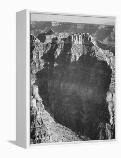 View From "North Rim 1941 Grand Canyon National Park" Arizona.  1941-Ansel Adams-Framed Stretched Canvas