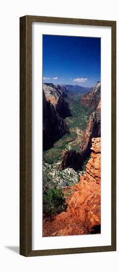 View from Observation Point, Zion National Park, Utah, USA-null-Framed Photographic Print