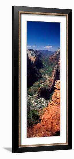 View from Observation Point, Zion National Park, Utah, USA-null-Framed Photographic Print