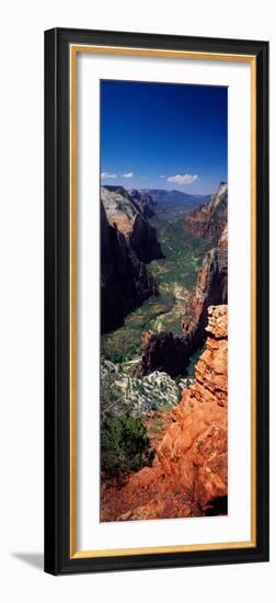 View from Observation Point, Zion National Park, Utah, USA-null-Framed Photographic Print