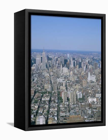 View from Observatory on the 110th Floor of the World Trade Center, New York City, USA-Christopher Rennie-Framed Premier Image Canvas