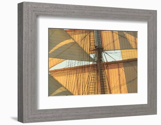 View from Odysseus, PR 90 foot sailing yacht, San Diego, California, USA-Stuart Westmorland-Framed Photographic Print