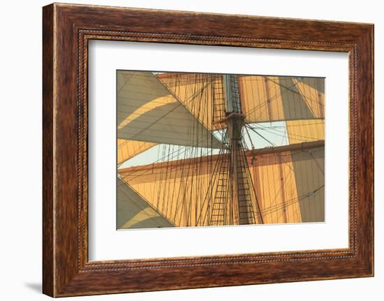 View from Odysseus, PR 90 foot sailing yacht, San Diego, California, USA-Stuart Westmorland-Framed Photographic Print