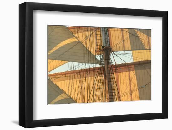 View from Odysseus, PR 90 foot sailing yacht, San Diego, California, USA-Stuart Westmorland-Framed Photographic Print