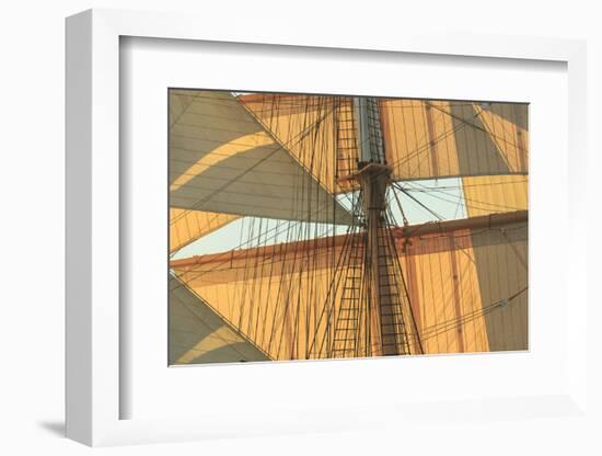 View from Odysseus, PR 90 foot sailing yacht, San Diego, California, USA-Stuart Westmorland-Framed Photographic Print