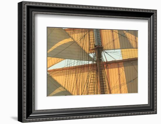 View from Odysseus, PR 90 foot sailing yacht, San Diego, California, USA-Stuart Westmorland-Framed Photographic Print