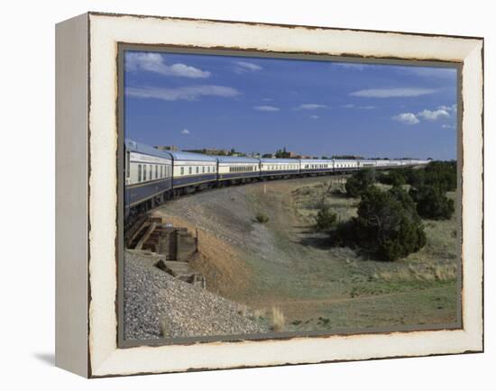 View from Open Doorway on the American Orient Express Train, Travelling in the Southwest U.S., USA-Alison Wright-Framed Premier Image Canvas