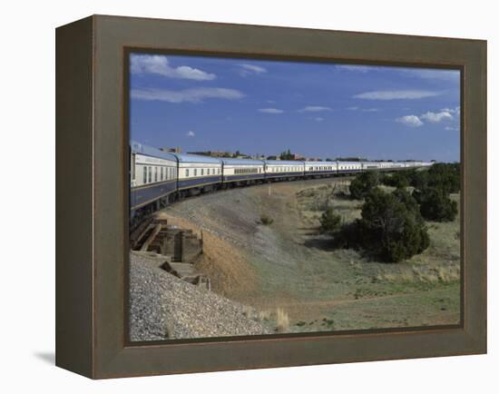 View from Open Doorway on the American Orient Express Train, Travelling in the Southwest U.S., USA-Alison Wright-Framed Premier Image Canvas