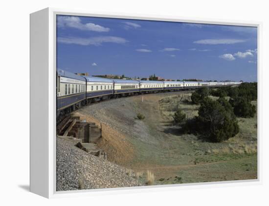 View from Open Doorway on the American Orient Express Train, Travelling in the Southwest U.S., USA-Alison Wright-Framed Premier Image Canvas