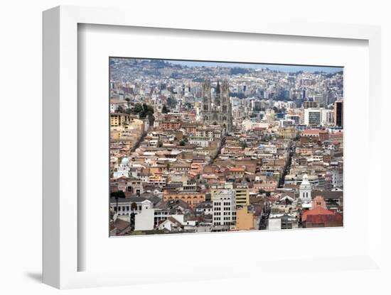 View from Panecillo, Quito, Ecuador, South America-Tony Waltham-Framed Photographic Print
