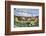 View from Parc Guell Towards City, Barcelona, Catalonia, Spain-Sabine Lubenow-Framed Photographic Print