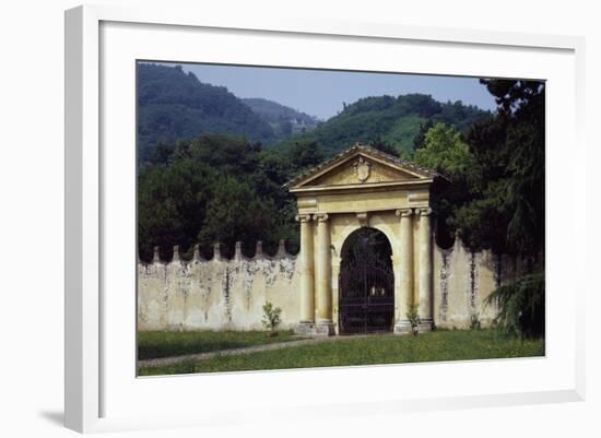 View from Park's Main Entrance with Dedication to Alvise Pisani--Framed Giclee Print