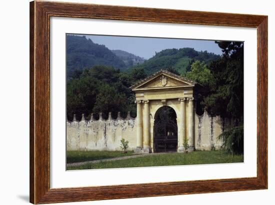 View from Park's Main Entrance with Dedication to Alvise Pisani-null-Framed Giclee Print