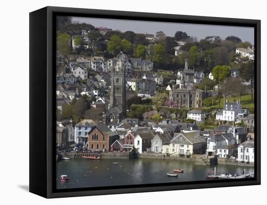 View from Penleath Point, Fowey, Cornwall, England, United Kingdom, Europe-Rob Cousins-Framed Premier Image Canvas