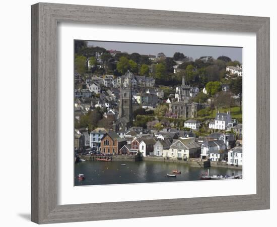 View from Penleath Point, Fowey, Cornwall, England, United Kingdom, Europe-Rob Cousins-Framed Photographic Print