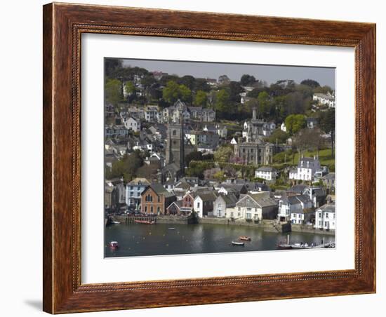 View from Penleath Point, Fowey, Cornwall, England, United Kingdom, Europe-Rob Cousins-Framed Photographic Print